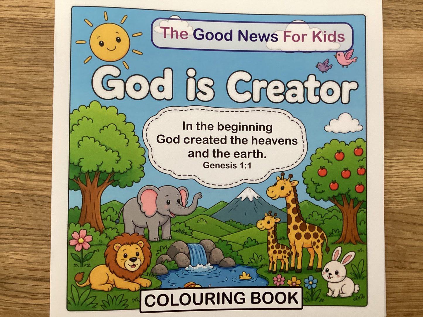 Christ died for us colouring book