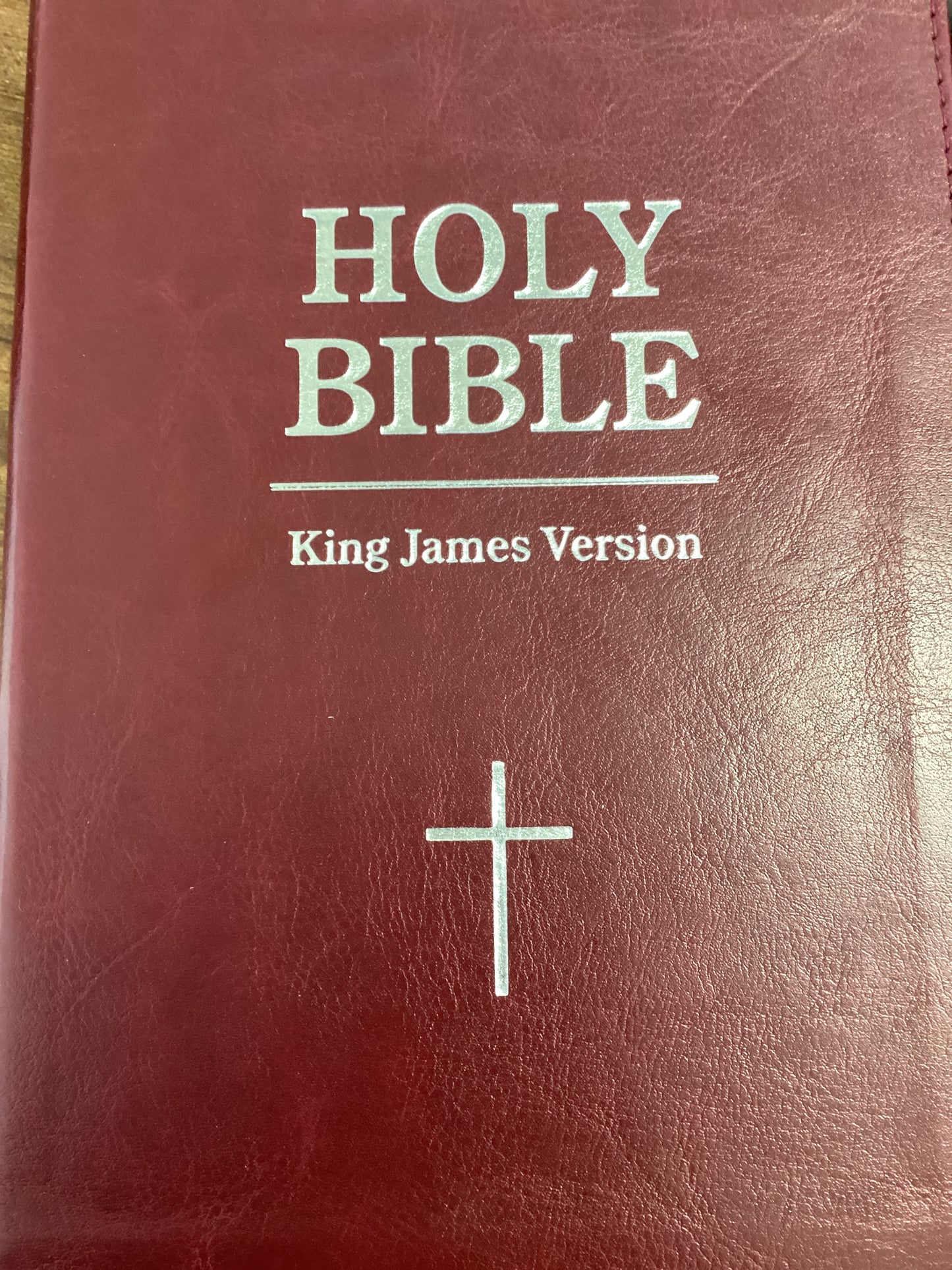 Large Print KJV Bible - Burgundy