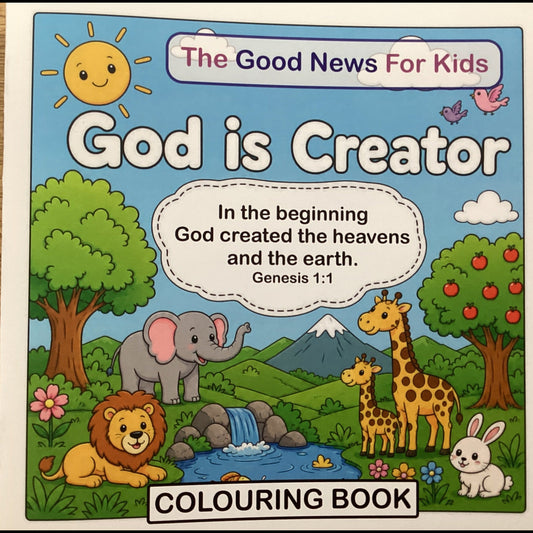 God Is Creator Colouring Book