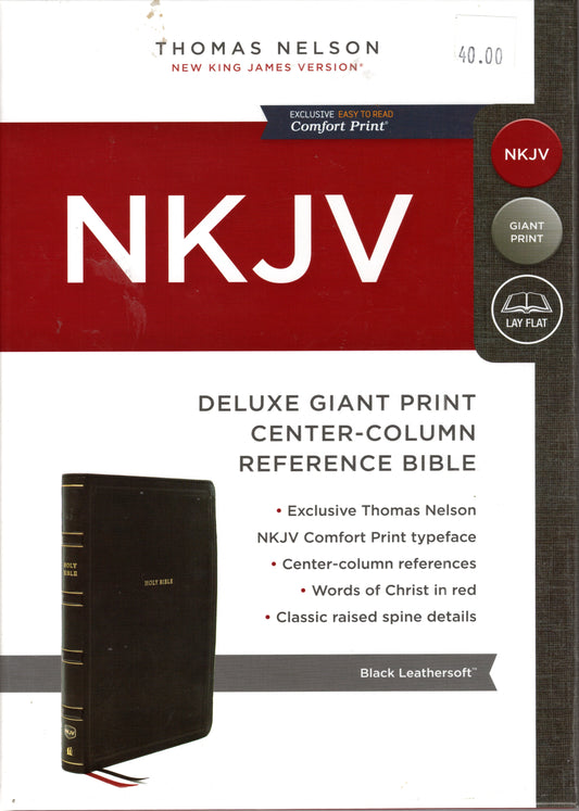 Deluxe Giant Print Center-Column Reference Bible