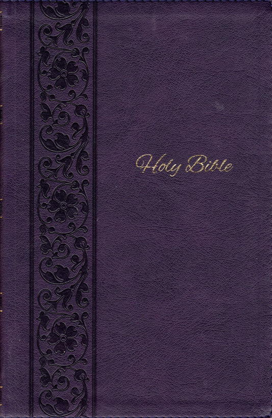 NKJV Personal Size Giant Print Bible - Purple