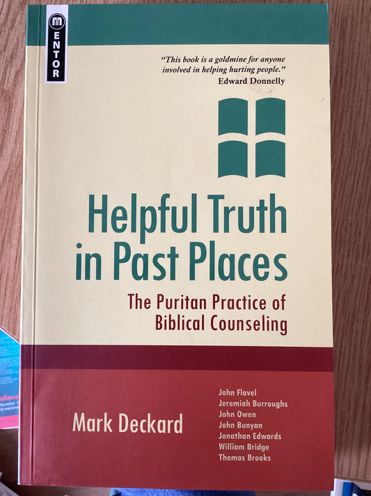 Helpful Truth In Past Places - Mark Deckard - SH - Almost new condition