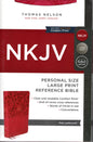 NKJV Personal Size, Large Print , pink, Reference Bible