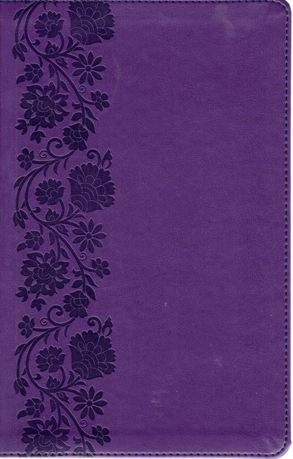 NKJV personal size large print reference bible - Purple