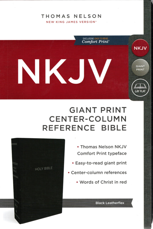 NKJV Comfort Print Reference Bible, Center Column, Giant Print