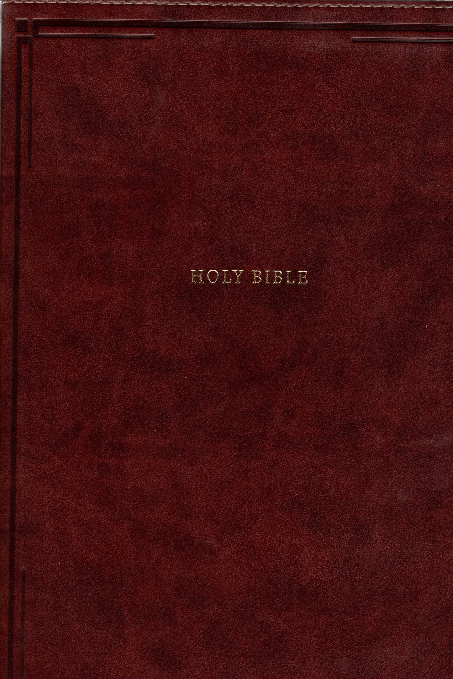 NKJV Giant-Print Thinline Bible, Comfort Print--soft leather-look, brown