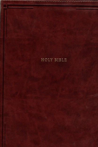 NKJV Giant-Print Thinline Bible, Comfort Print--soft leather-look, brown