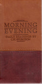 Morning & Evening - Matt Tan/Burgundy by Charles Haddon Spurgeon