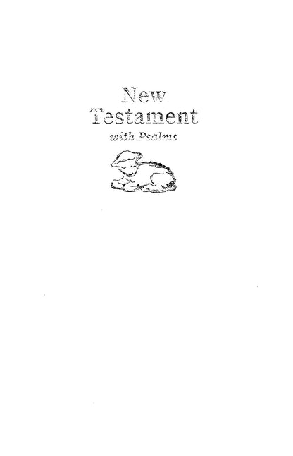 New Testament with Psalms
