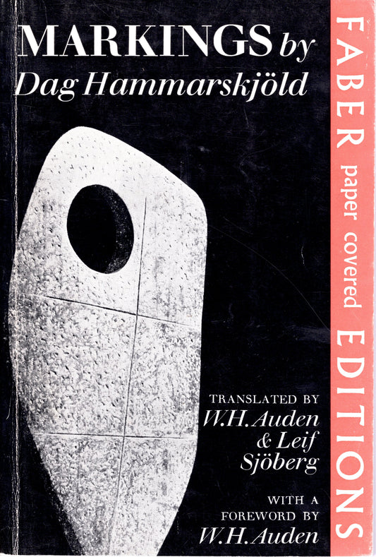 Markings by  Dag Hammarskjold - W. H. Auden and Leif Sjoberg -  SH - Good condition