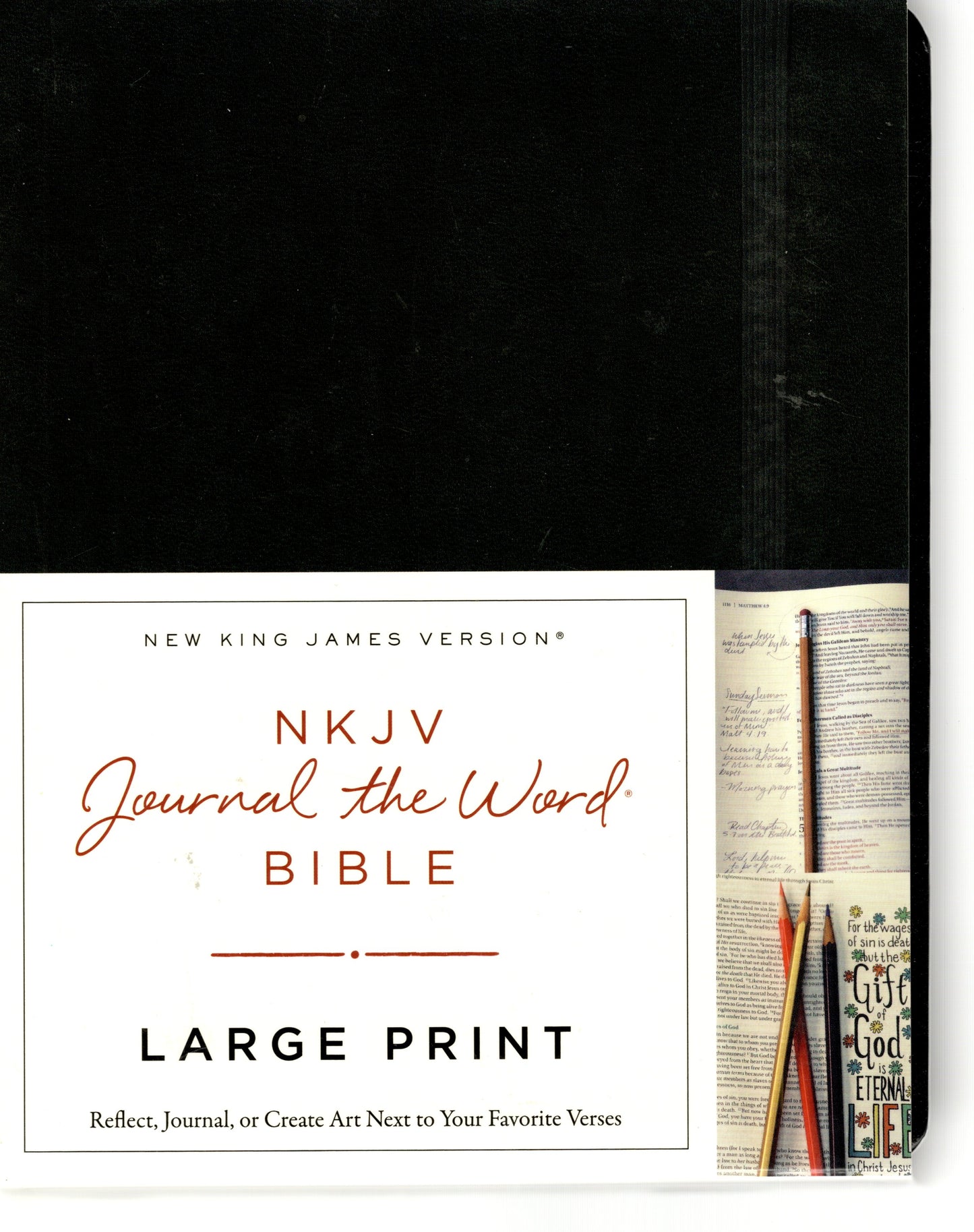 NKJV Journal the Word Large Print - Black