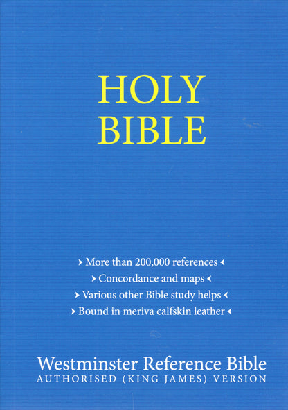 Westminster Reference Bible - Black Mervia calfskin leather
